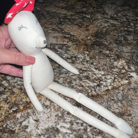 Lil Pyar Maya Mouse Handmade 15” Material Cloth Doll Embroidered - Picture 7 of 8